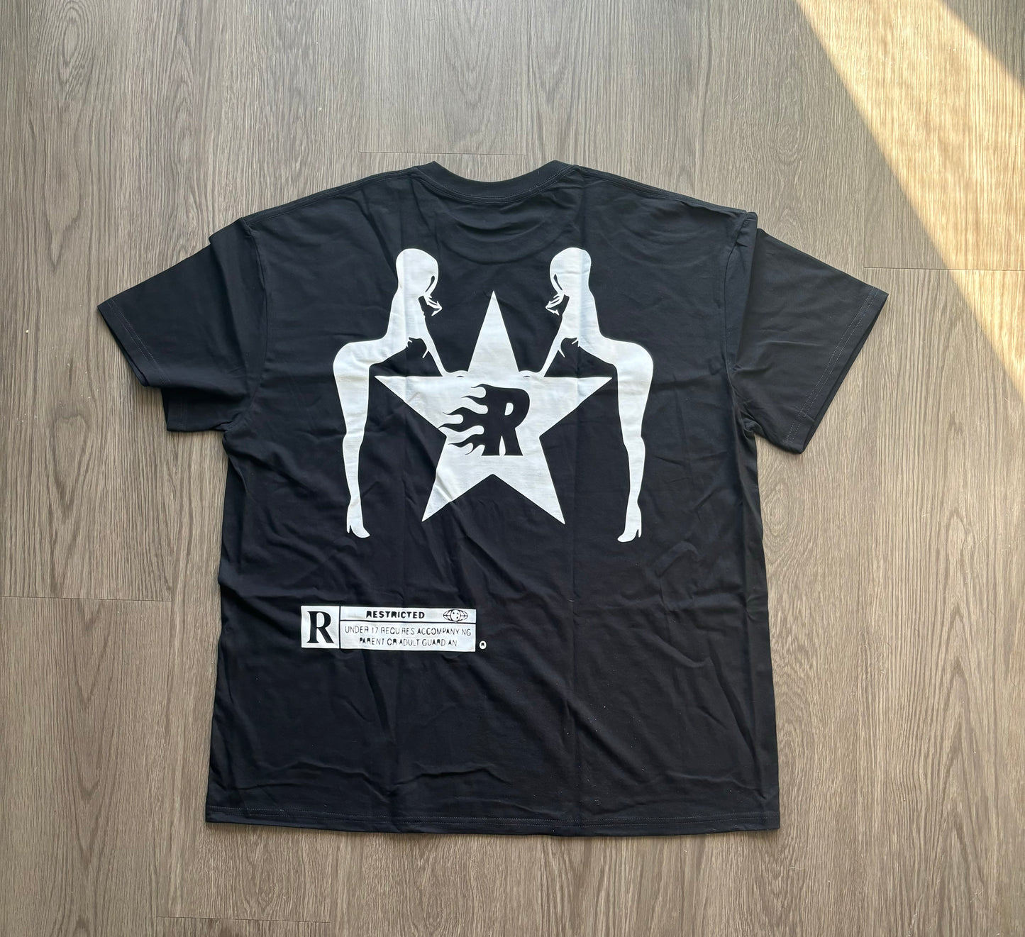 BLACK 100% Cotton Unisex Rockstar Tee